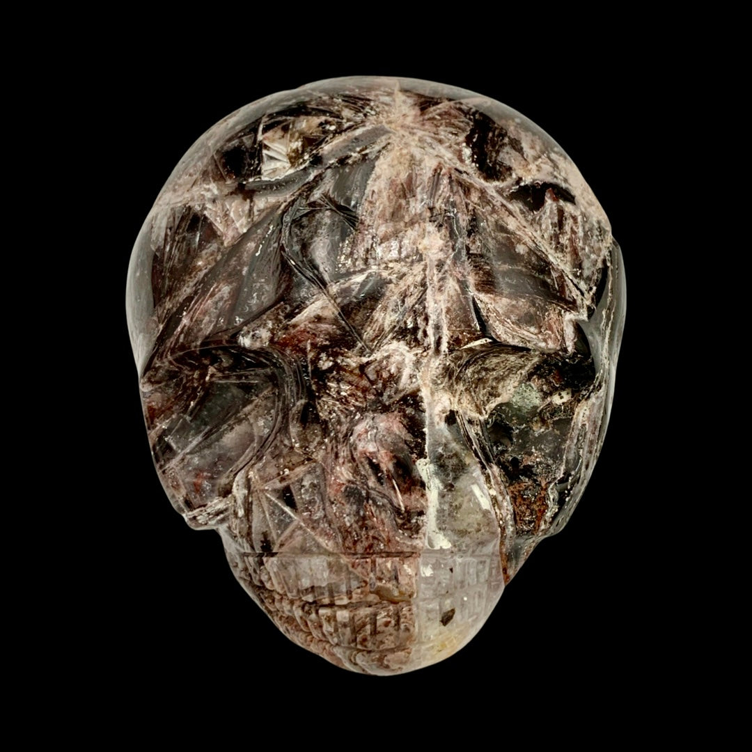 Fascia Jasper Magical Child Palmstone Skull Carved by Leandro De Souza