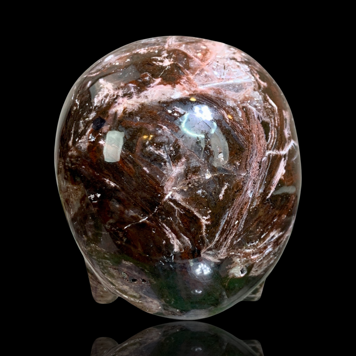 Fascia Jasper Magical Child Skull Carved by Leandro De Souza