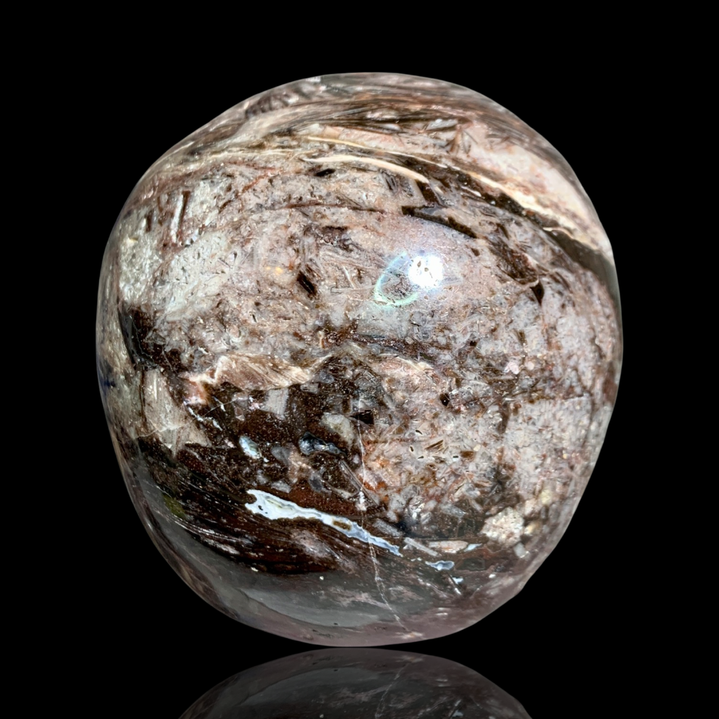 Fascia Jasper Magical Child Skull Carved by Leandro De Souza