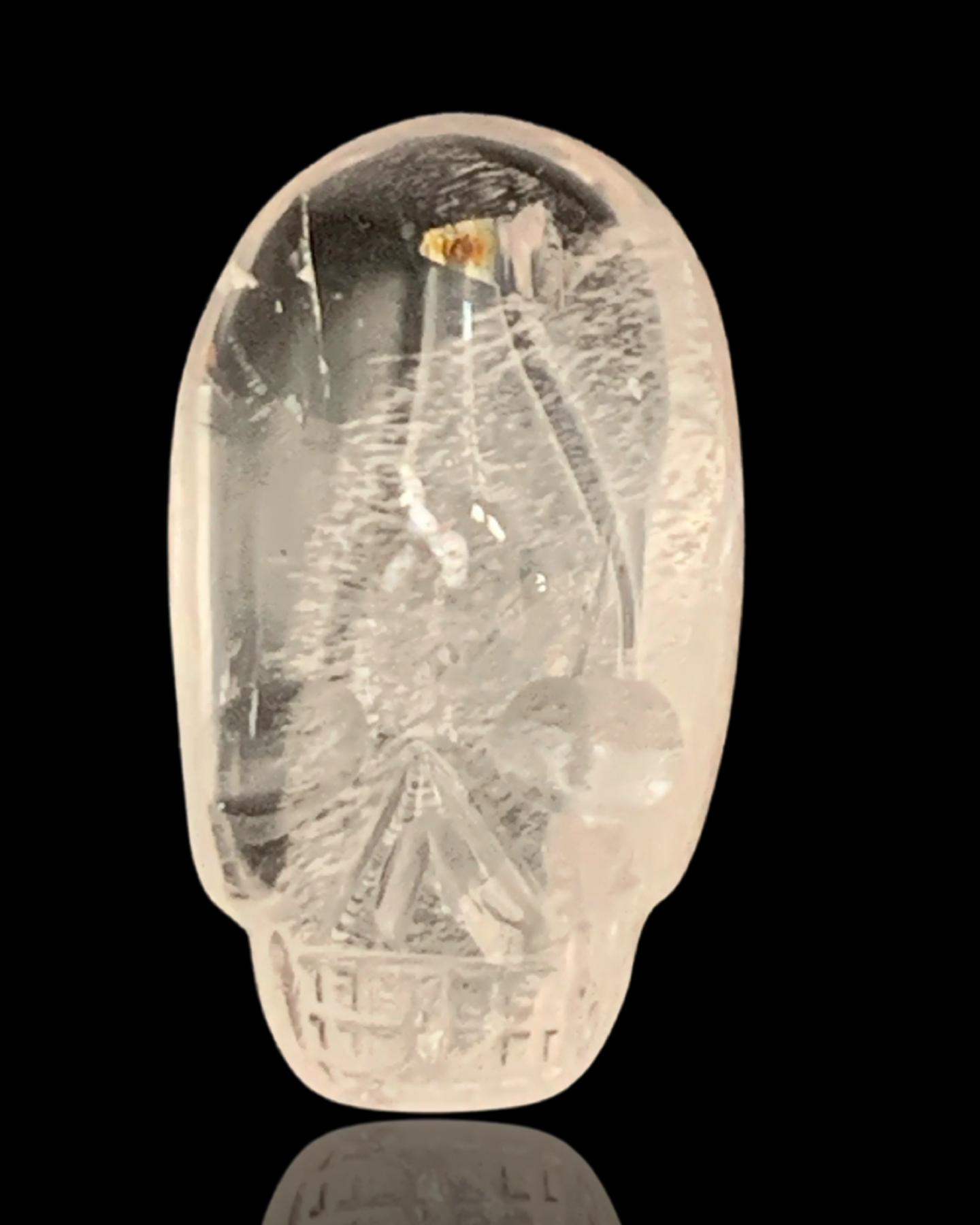 Leandro De Souza Morganite Mini Shaman Skull