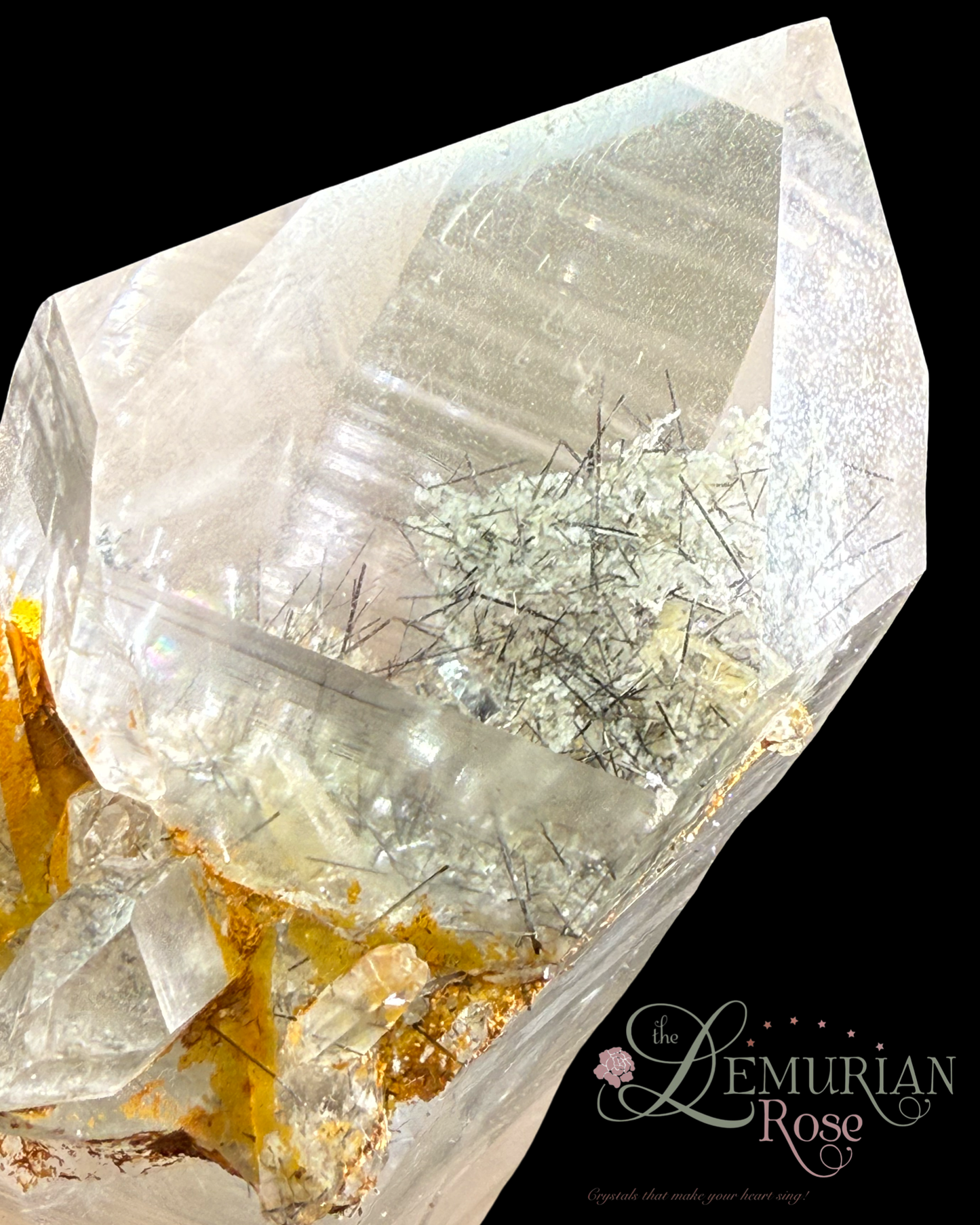AAA Lemurians with Rutile & Tourmaline Inclusions