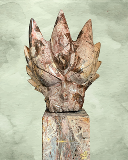 Load image into Gallery viewer, Leandro De Souza 100#1 Fascia Jasper Dragon "Drakon"