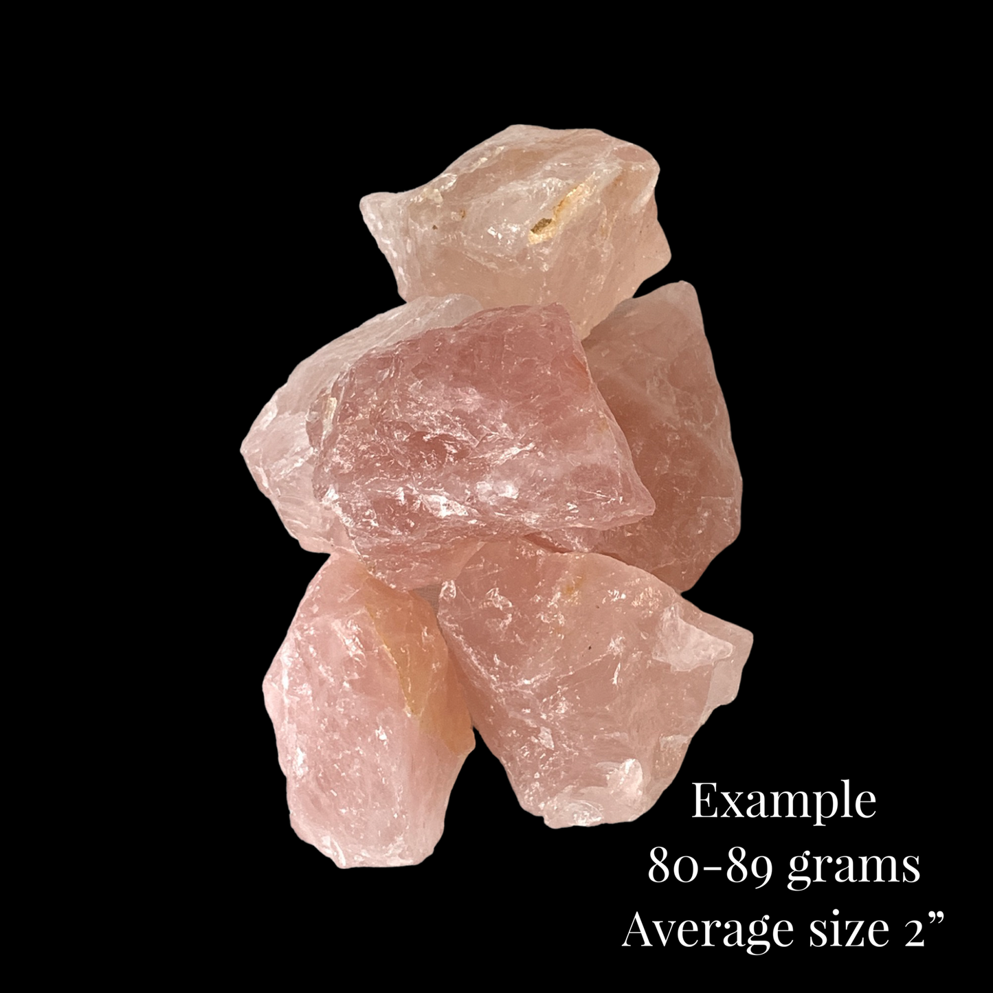 Gemmy Rough Rose Quartz-Large