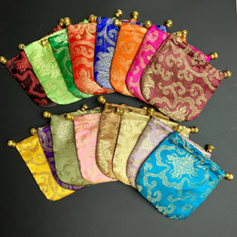 Load image into Gallery viewer, Brocade Medicine Bag
