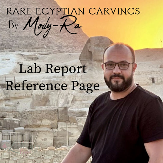 Mody Ra Carvings-Lab Reports and Metaphysical Properties