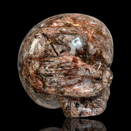 Load image into Gallery viewer, Fascia Jasper Magical Child Skull Carved by Leandro De Souza
