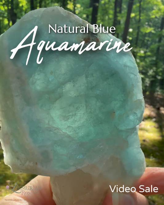 RARE-Natural Unheated Blue Aquamarine