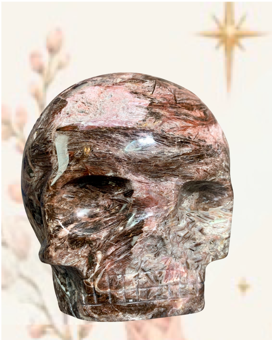 Fascia Jasper Magical Child Skull Carved by Leandro De Souza