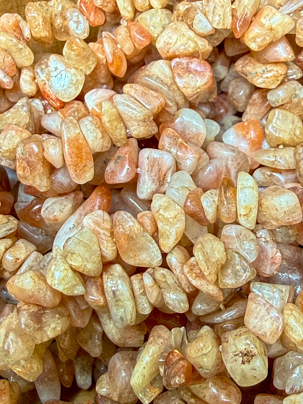 Sunstone Long Chip Necklace