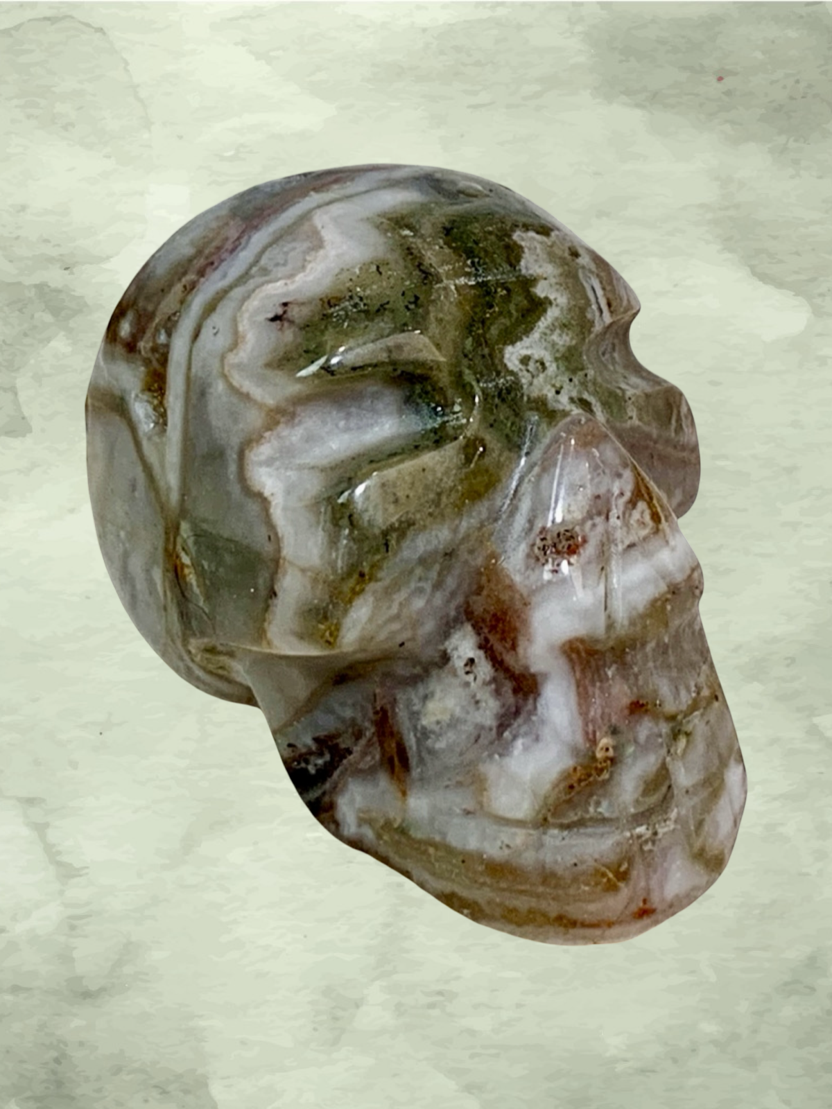 Fascia Jasper Mini Skulls