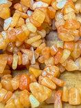 Load image into Gallery viewer, Orange Aventurine Long Chip Necklace
