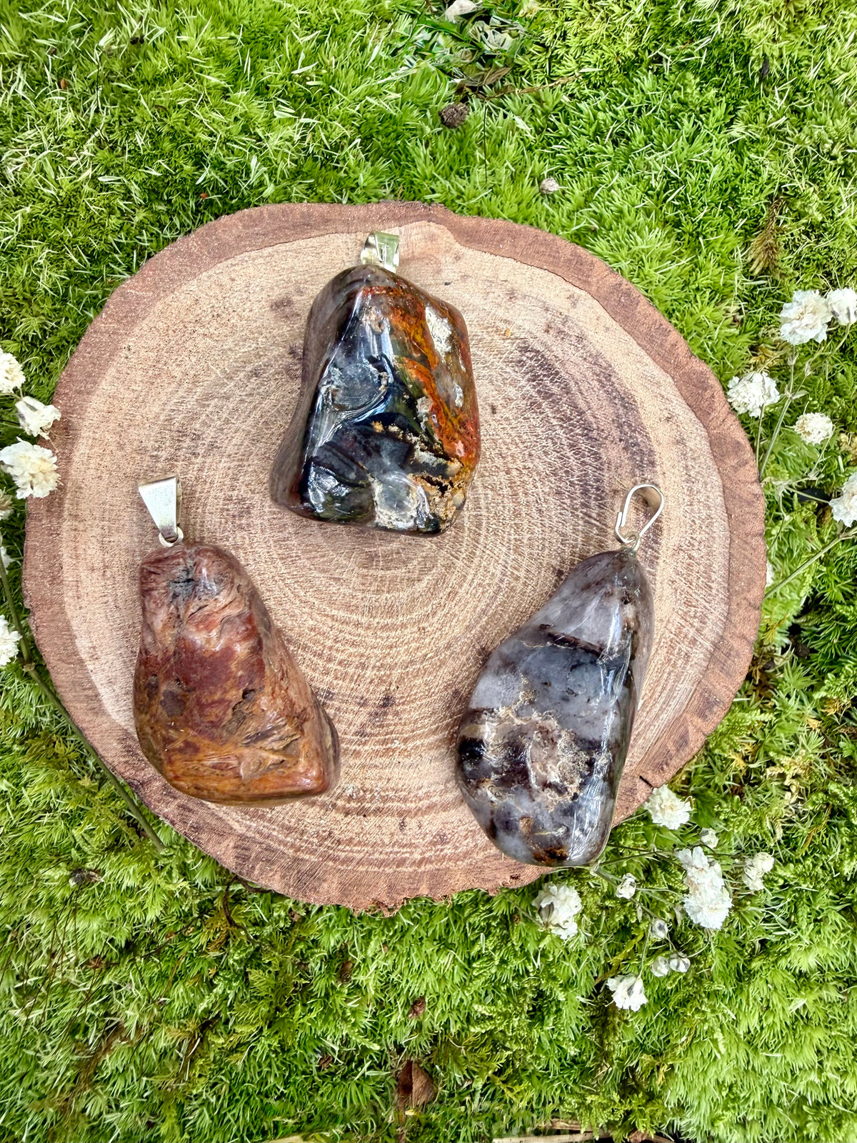 Fascia Jasper Tumble Pendant