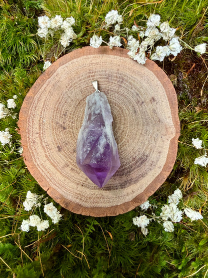 Natural  Amethyst Point Pendant