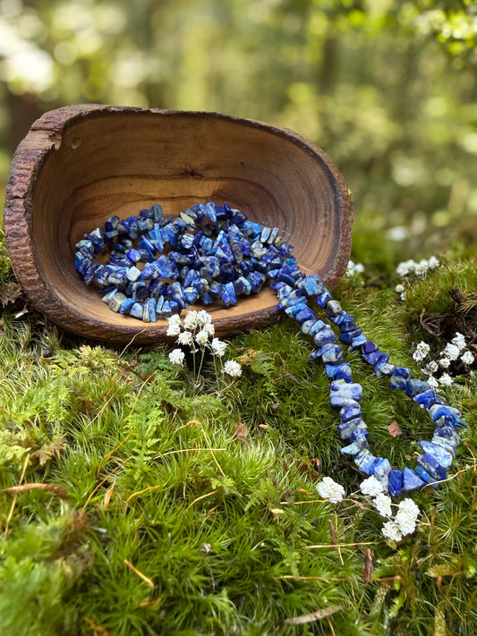 Lapis Lazuli Long Chip Necklace