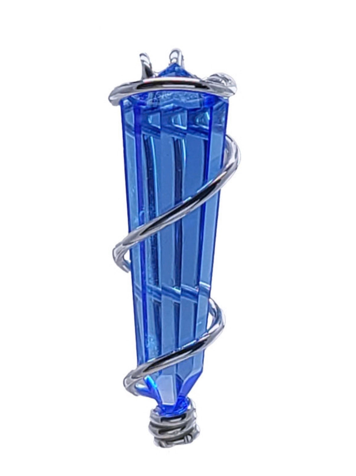 Siberian Blue Quartz Vogel Style Pendant