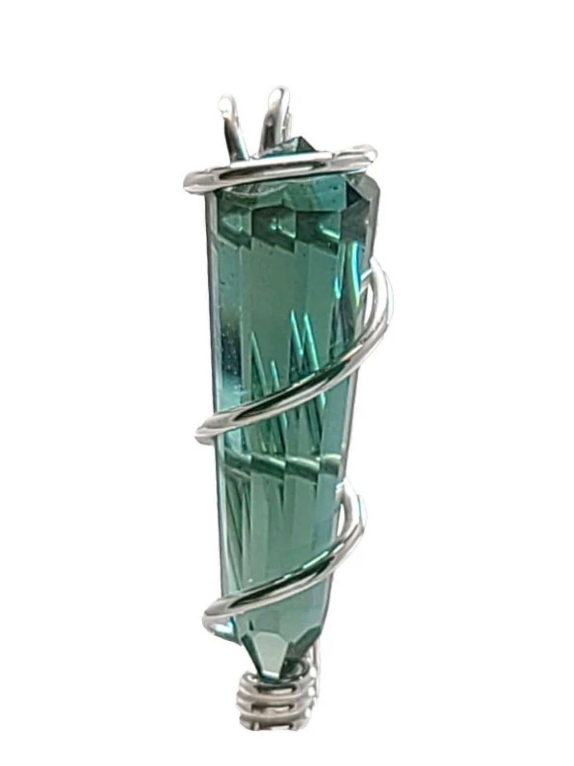 Siberian Green Quartz Vogel Style Pendant