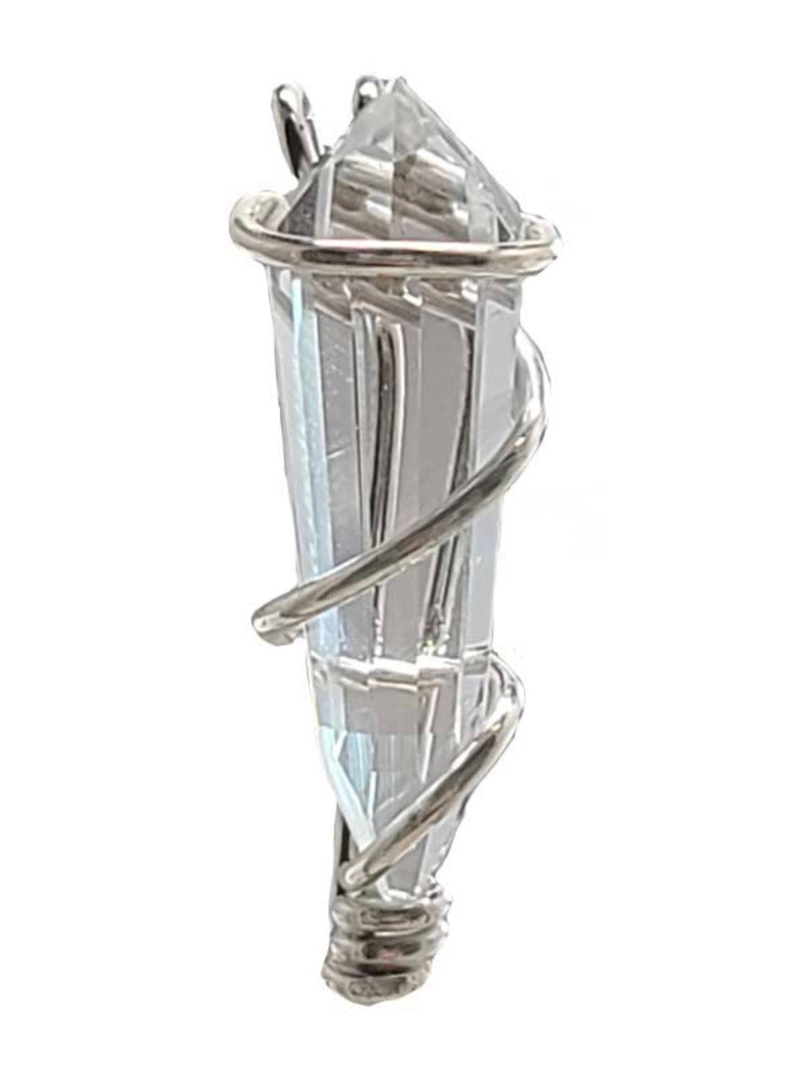 Clear Quartz Vogel Style Pendant