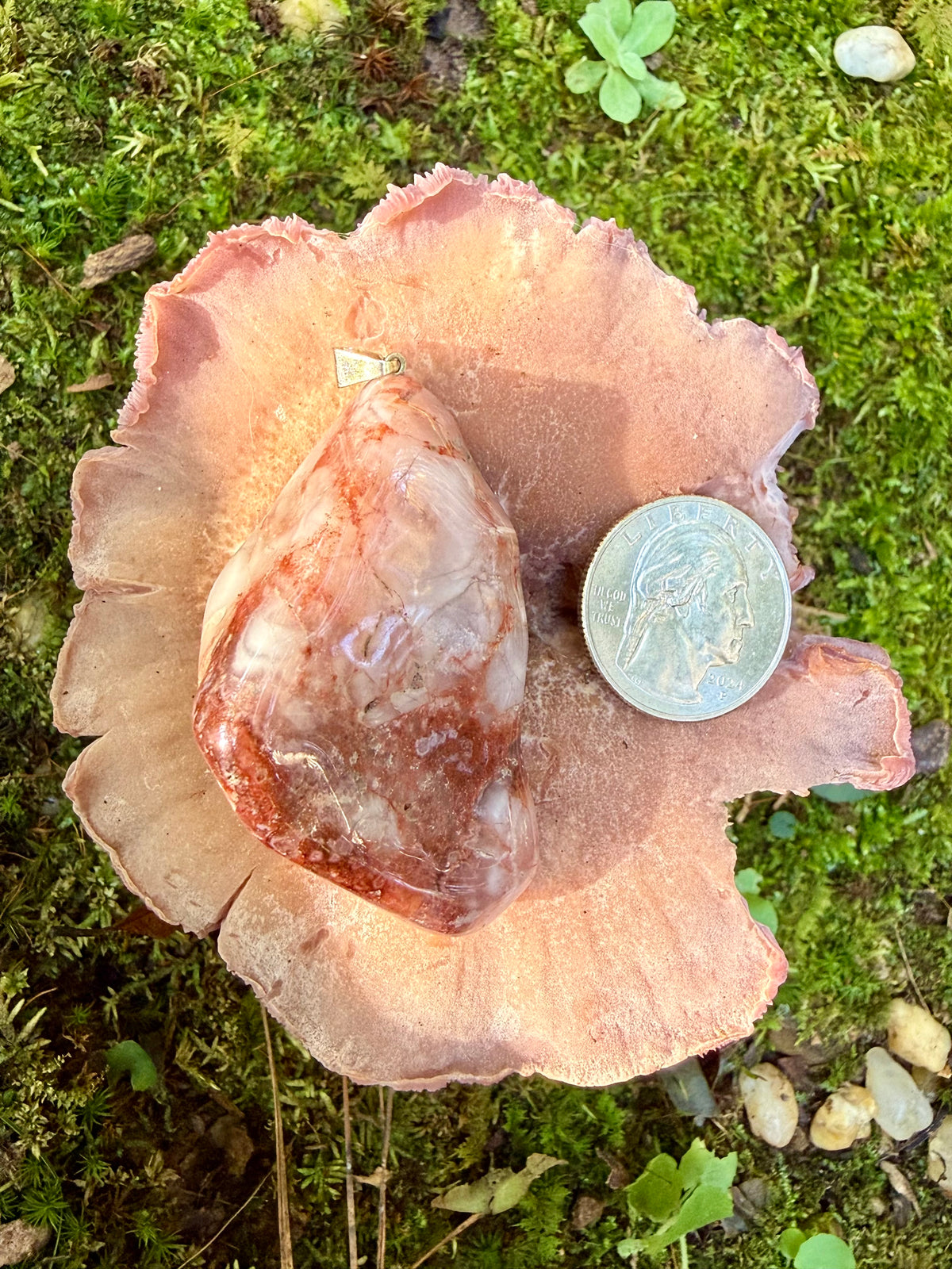 Fascia Jasper Tumble Pendant