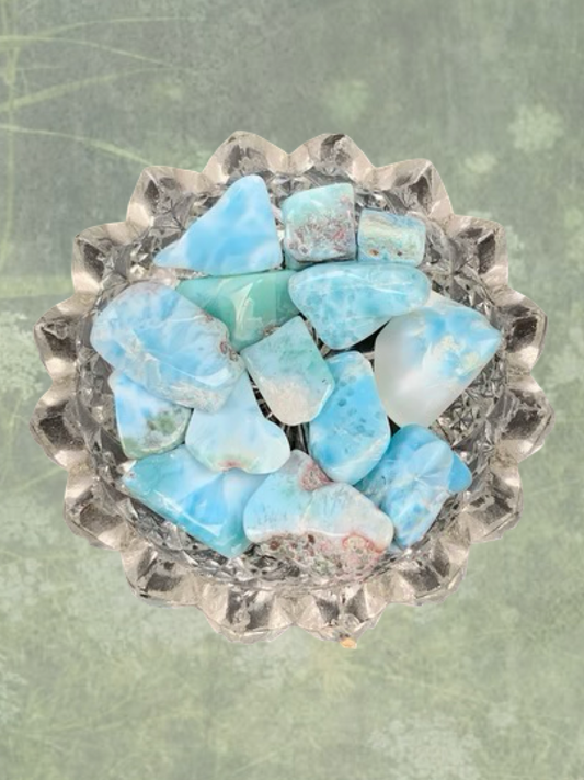 Larimar-Tumbled /bagged quantities