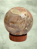 Load image into Gallery viewer, Artisan Carved Sphere Stands-10 different woods!
