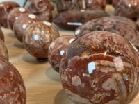 Fascia Jasper Spheres - Video Sale - The Red Collection