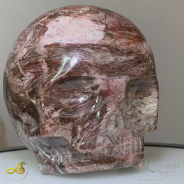 Load and play video in Gallery viewer, Fascia Jasper Magical Child Skull Carved by Leandro De Souza
