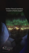 Load and play video in Gallery viewer, Golden Thread Amethyst Hearts and Flames
