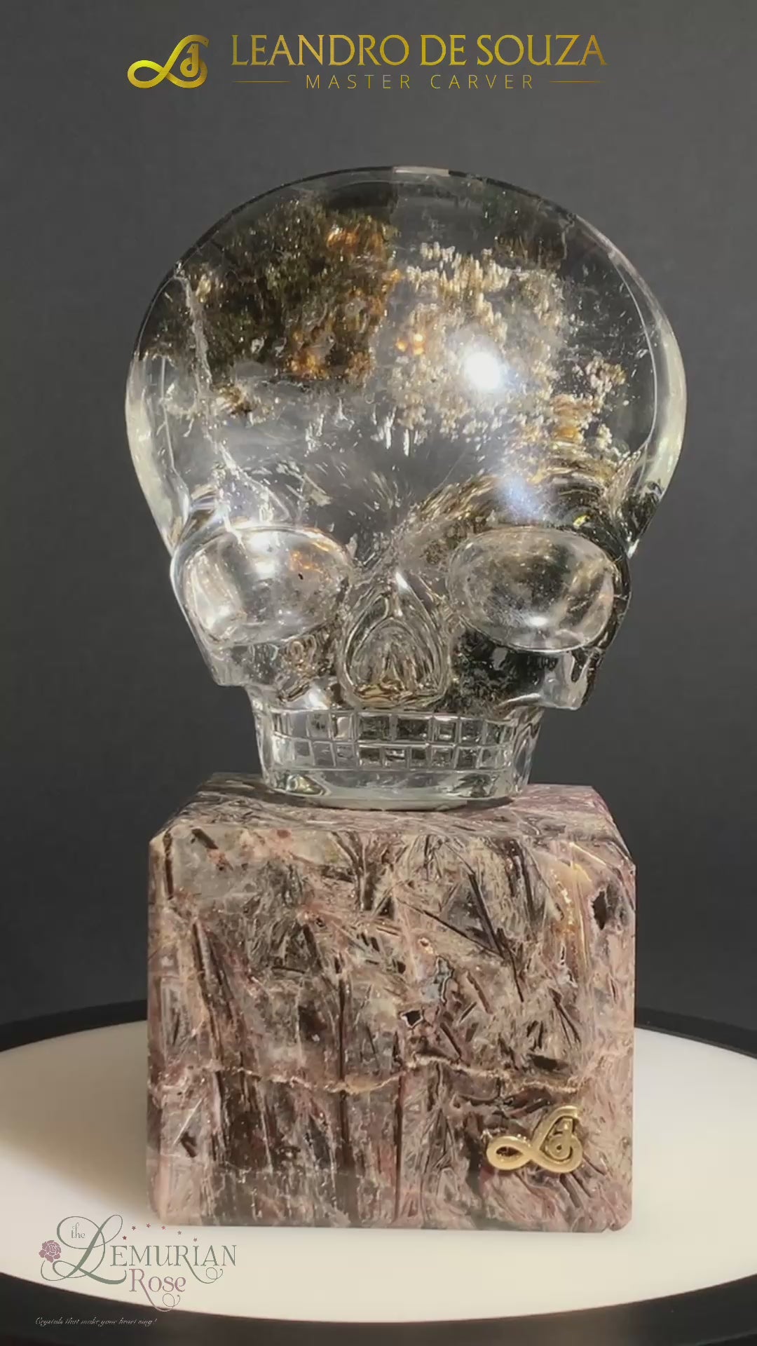 Lemurian Garden Quartz Crystal Skull by Leandro De Souza