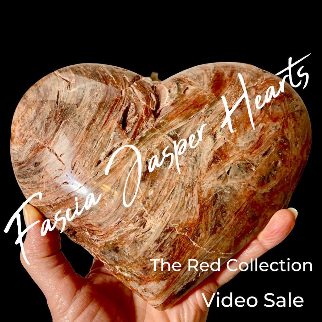 Fascia Jasper Hearts-The Red Collection