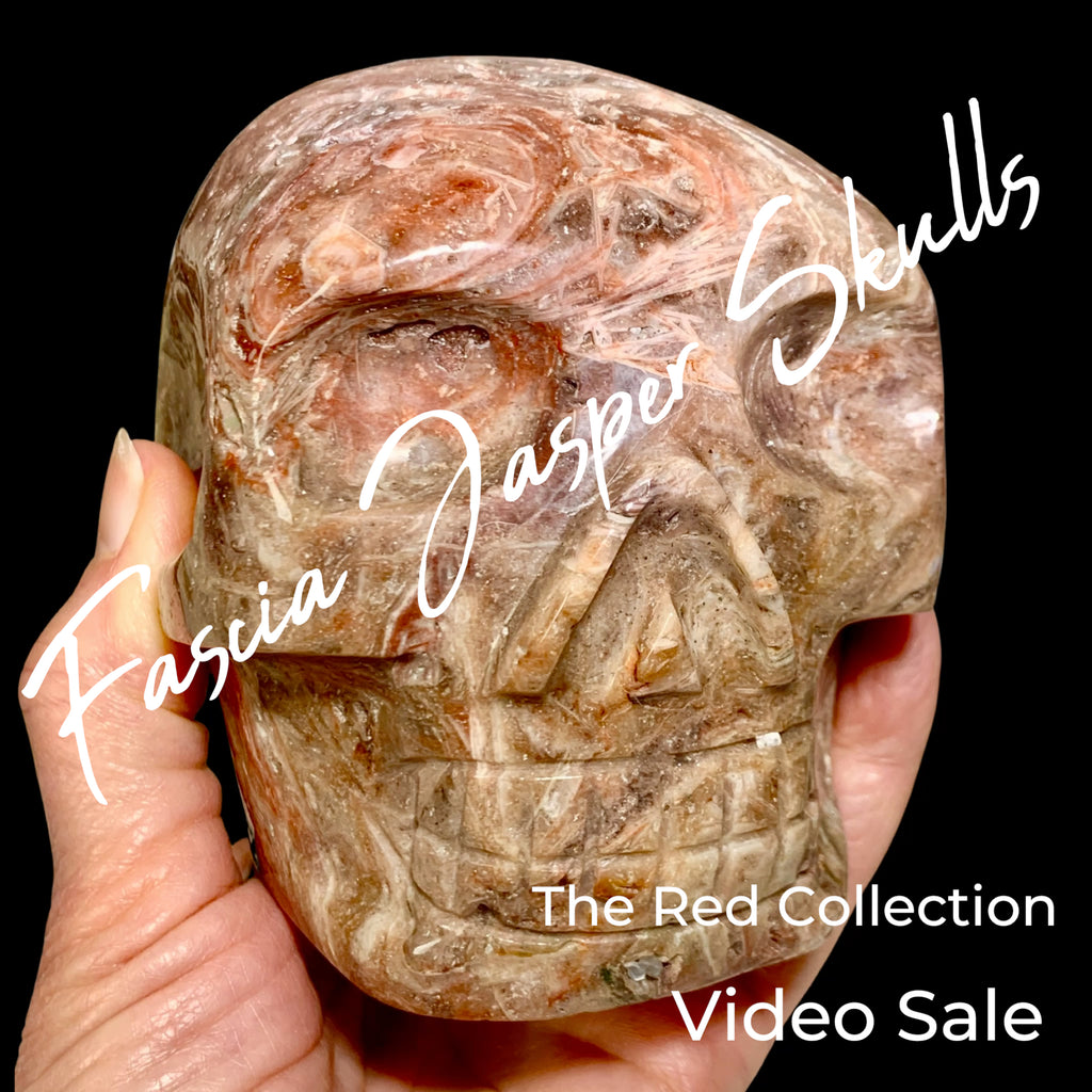 Fascia Jasper Skulls-The Red Collection