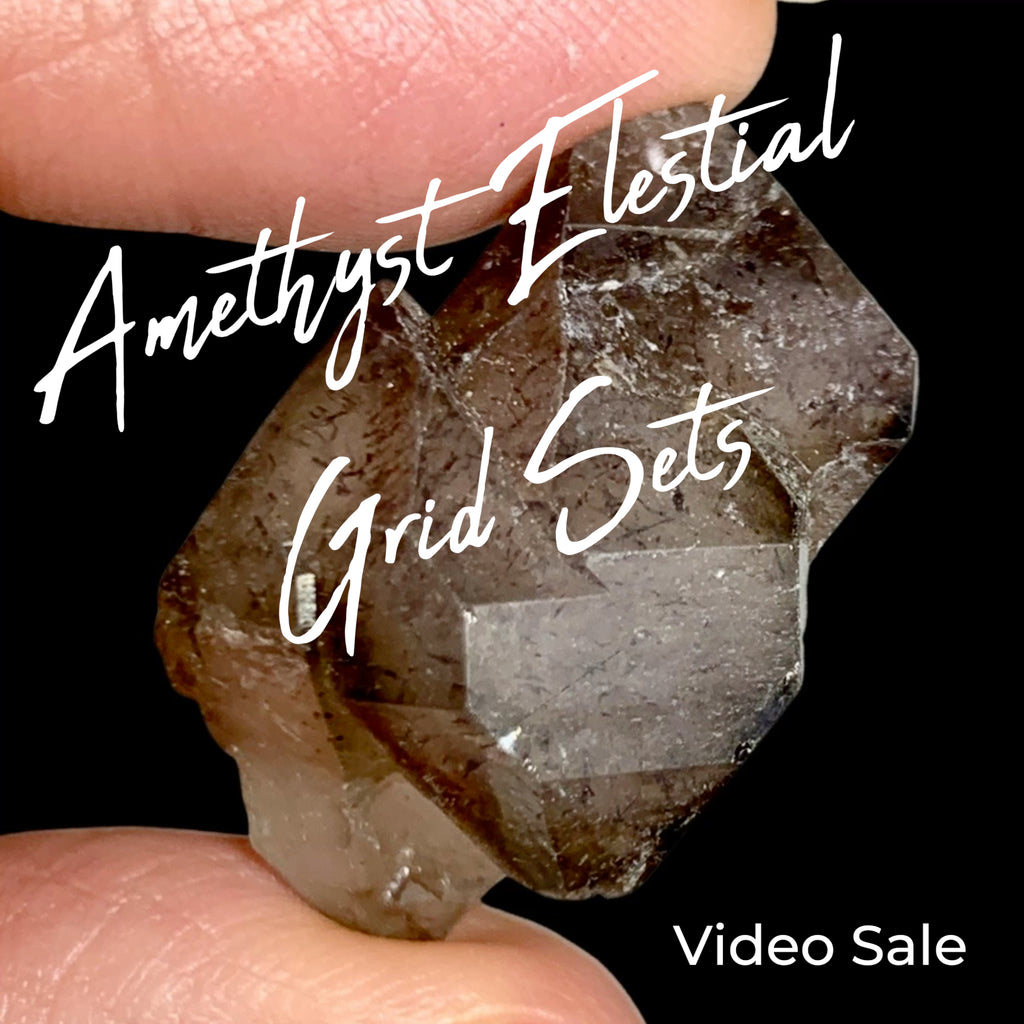 Smoky Amethyst Elestials- Grid Sets