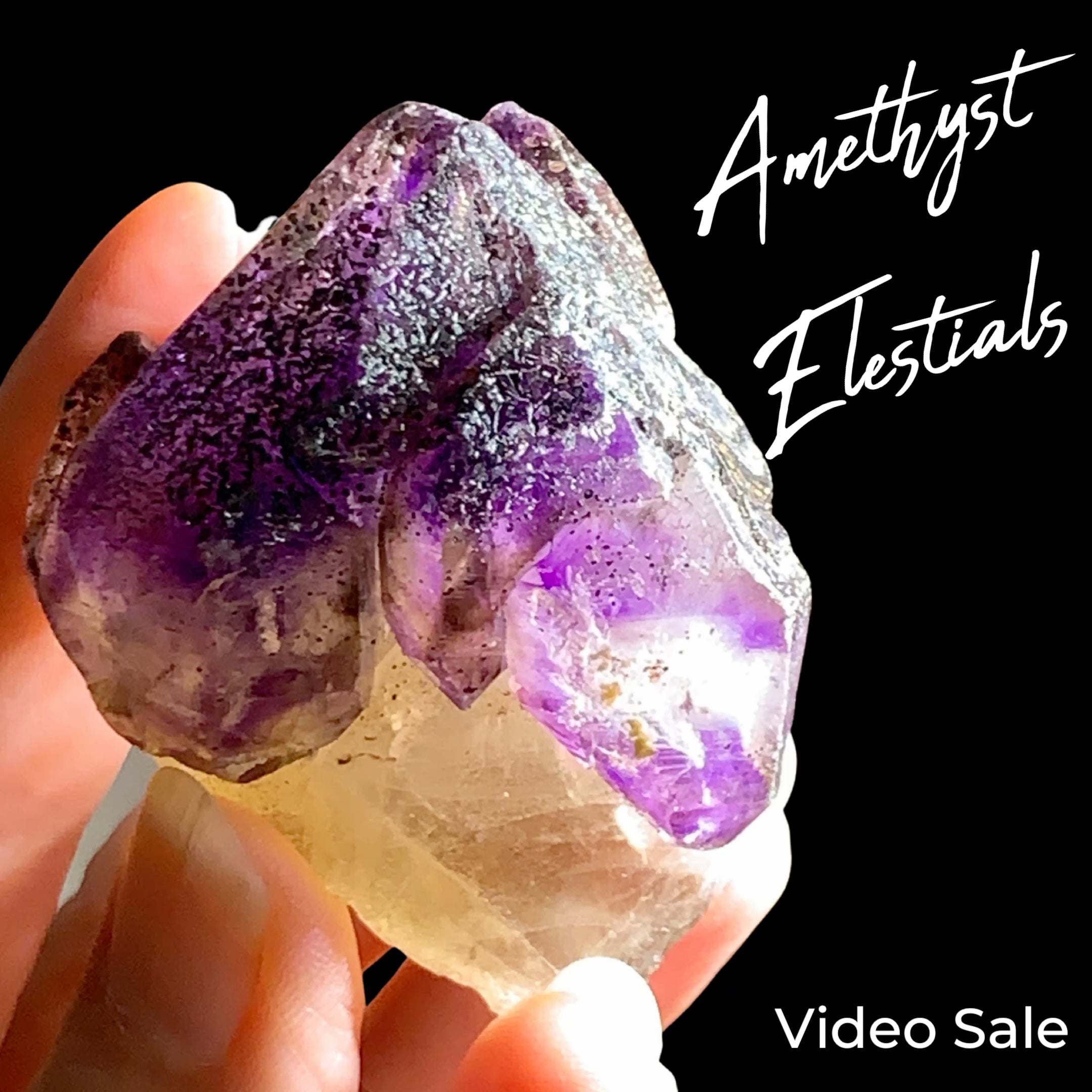 Smoky Amethyst Elestials-Show Stoppers!-Message for Availability
