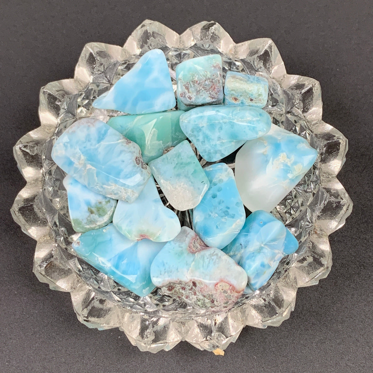 Larimar-Tumbled /bagged quantities