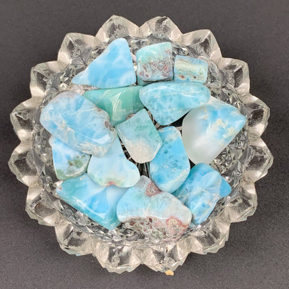 Larimar-Tumbled /bagged quantities