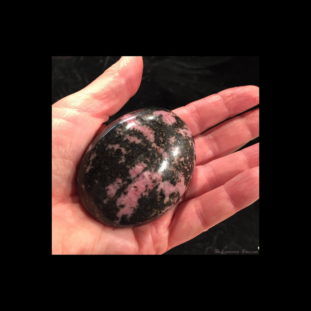 Rhodonite Palm Stone