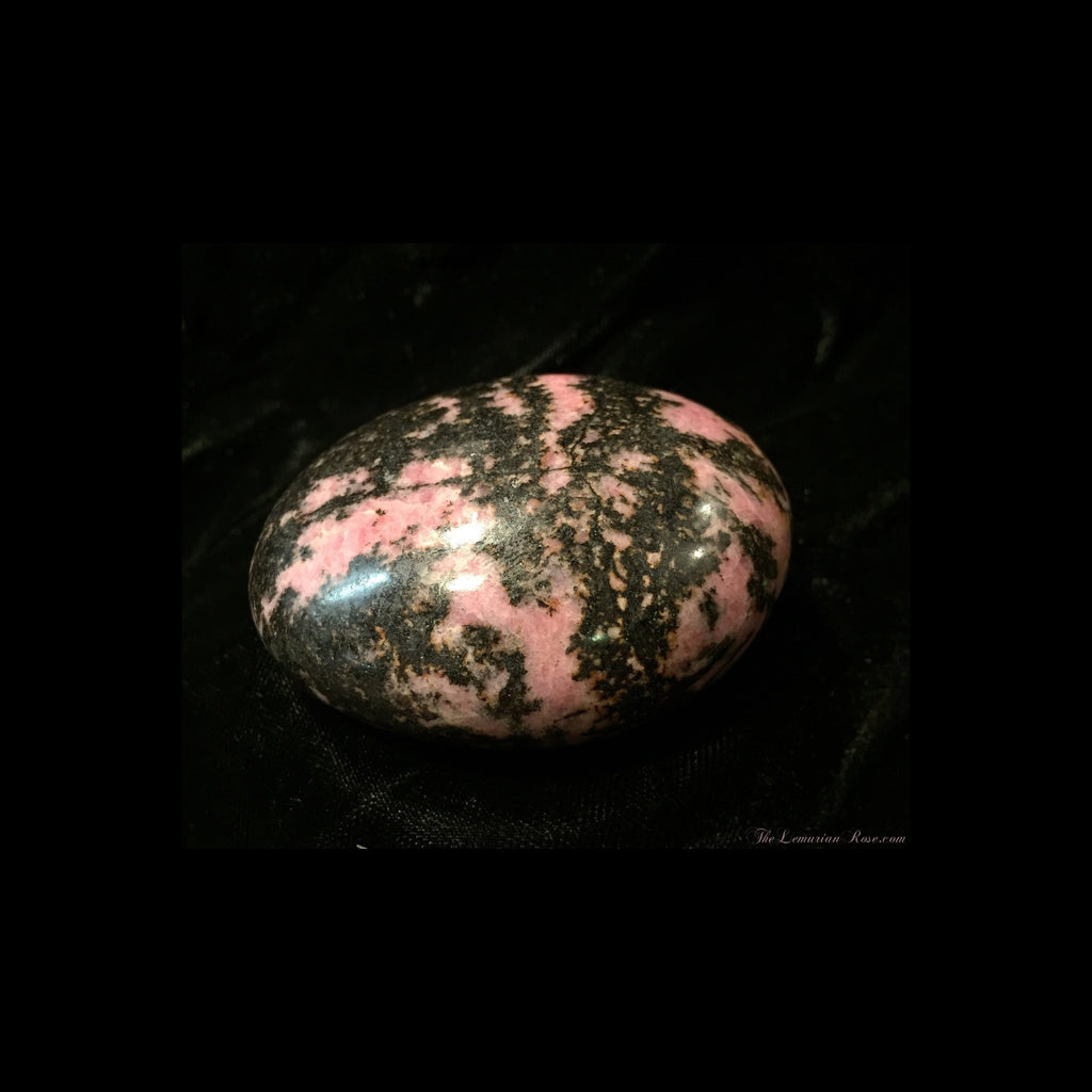 Rhodonite Palm Stone