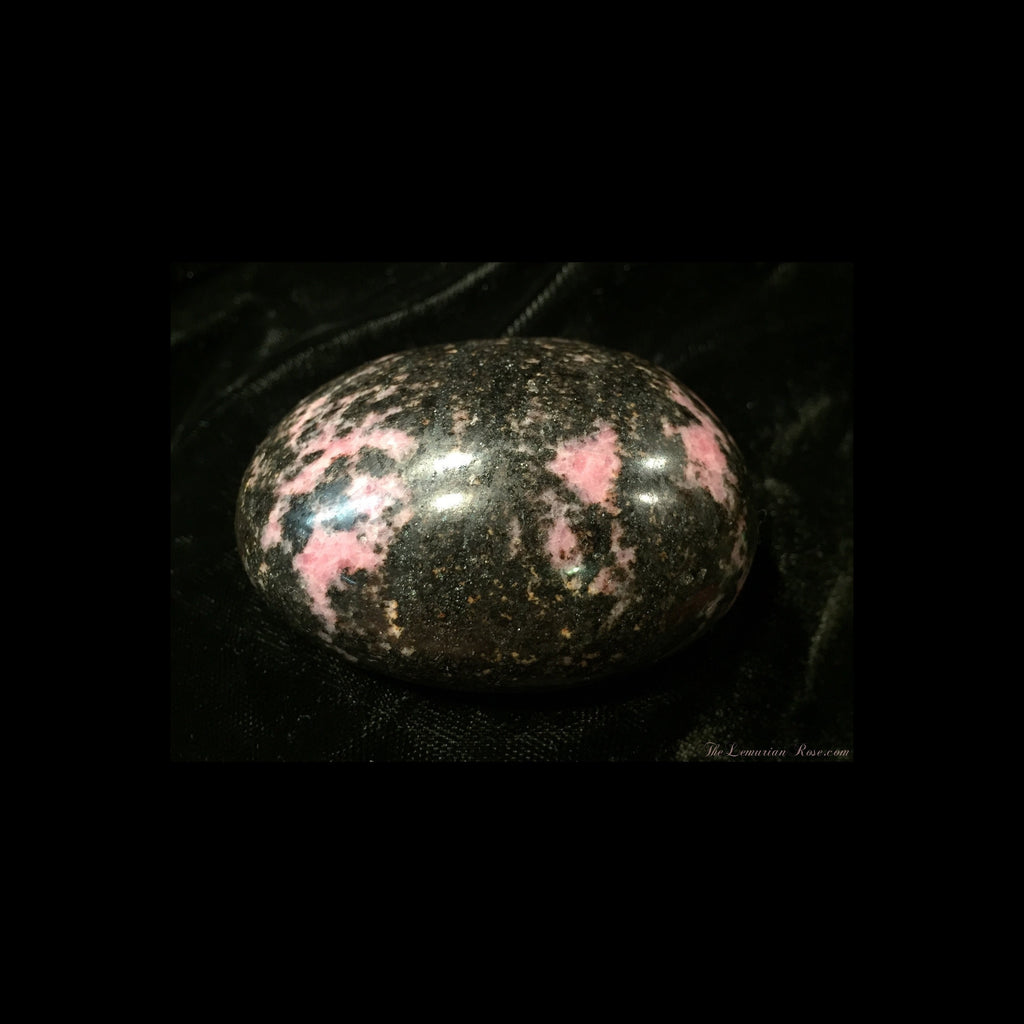 Rhodonite Palm Stone