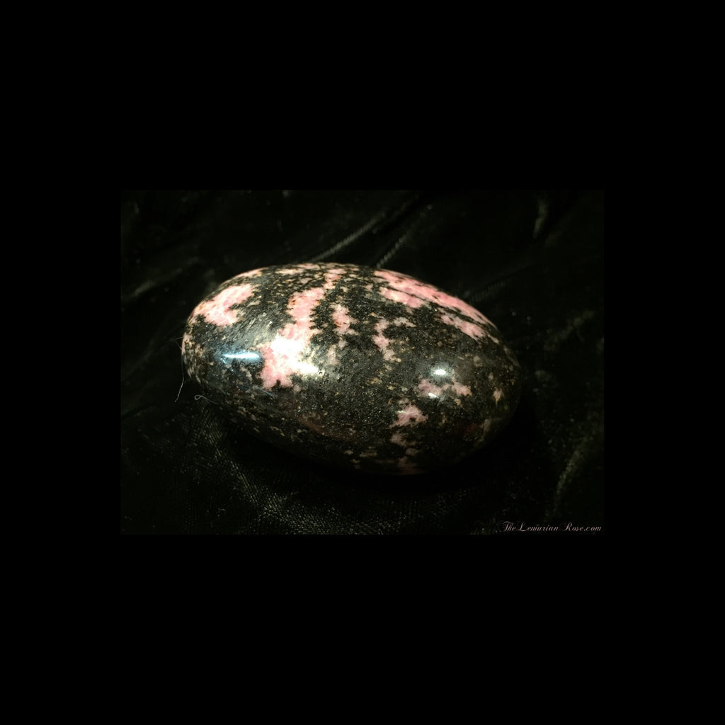 Rhodonite Palm Stone