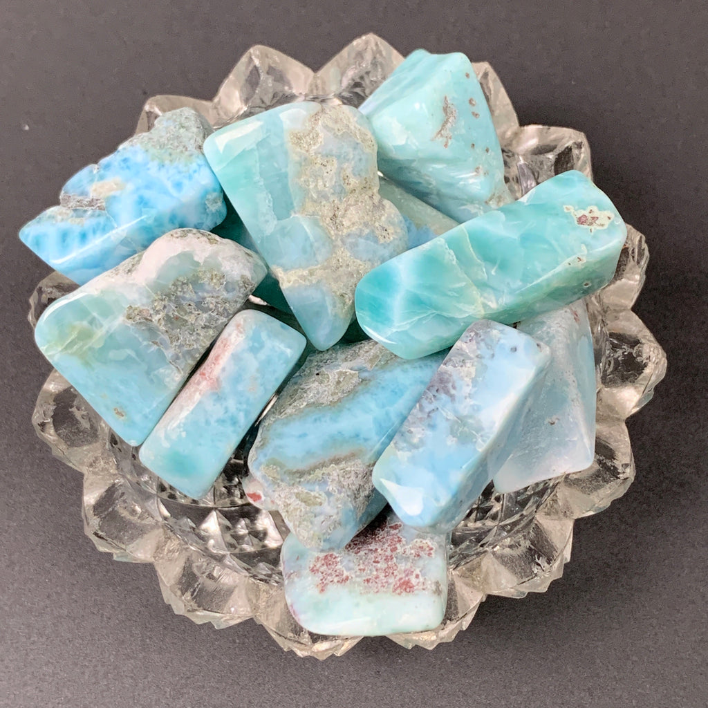 Larimar Tumbles-Single pieces